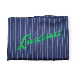 Beterítő kendő Luxina logós kék, csíkos