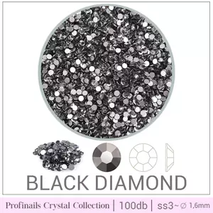 Profinails kristályko tégelyben 100 db Black Diamond s3 317