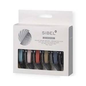 Sibel színes krokodil csipesz 9cm 6db 