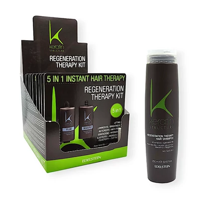 Keratin Structure hialuronsavas sampon 250 ml és 5 db regeneráló szérum