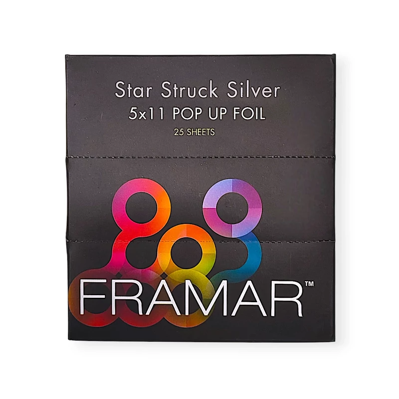 Melírfólia lap Pop-Up 12,7*27,9 cm ezüst 25 db
