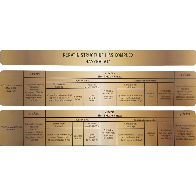 Keratin Structure Liss KopmPlex használat