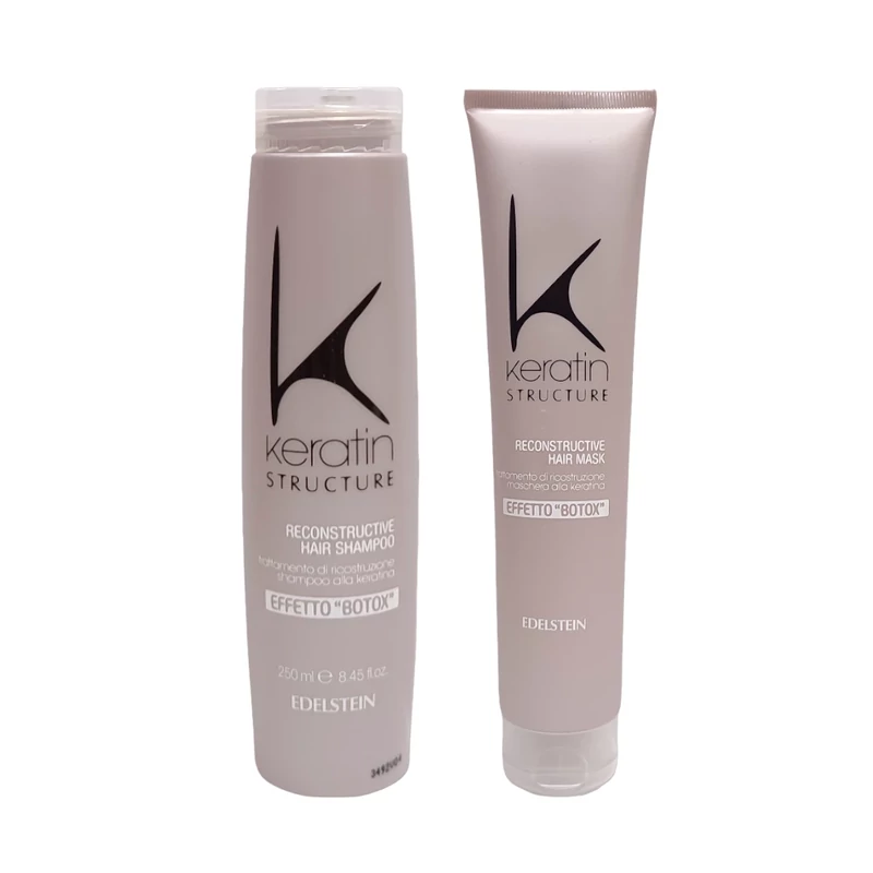 Keratin Structure sampon 250 ml és pakolás 175 ml